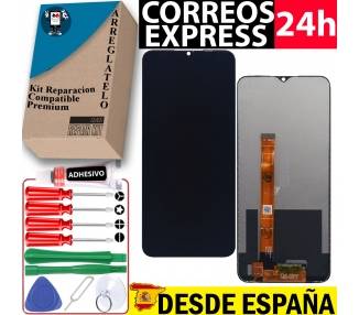 Kit Reparación Pantalla para Oppo Realme 5, A5 2020, A9 2020, Negra, OEM