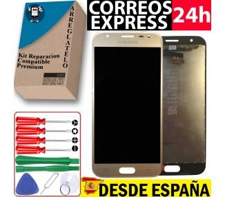 Kit Reparación Pantalla para Samsung Galaxy J3 2017 J330F, TFT, Dorado