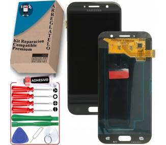 Kit Reparación Pantalla para Samsung Galaxy A5 2017 A520F, OLED, Negra