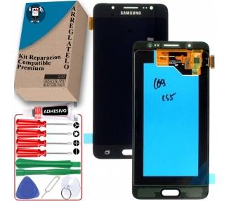 Kit Reparación Pantalla para Samsung Galaxy J5 2016 J510F, OLED, Negra