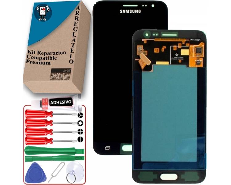 Kit Reparación Pantalla para Samsung Galaxy J3 2016 J320F, OLED, Negra