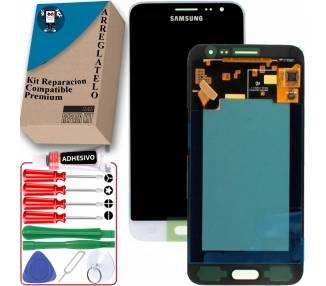 Kit Reparación Pantalla para Samsung Galaxy J3 2016 J320F, OLED, Blanca