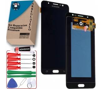 Kit Reparación Pantalla para Samsung Galaxy J7 2016 J710F, OLED, Negra