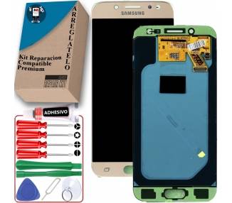 Kit Reparación Pantalla para Samsung Galaxy J5 2017 J530F, TFT, Dorado
