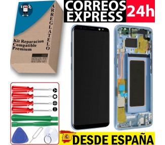 Kit Reparación Pantalla Original Para Samsung Galaxy S8 Azul