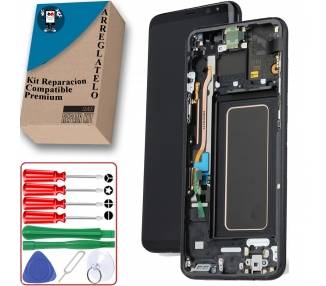 Kit Reparación Pantalla Original Para Samsung Galaxy S8+, S8 Plus, Negra