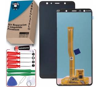 Kit Reparación Pantalla Original Para Samsung Galaxy A7 2018 Negra