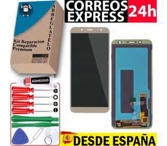 Kit Reparación Pantalla para Samsung Galaxy J6 J600F 2018 Dorado