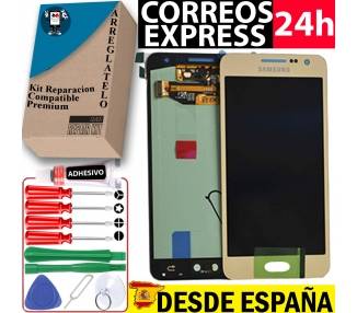 Kit Reparación Pantalla Original Para Samsung Galaxy A3 A300F, Dorado