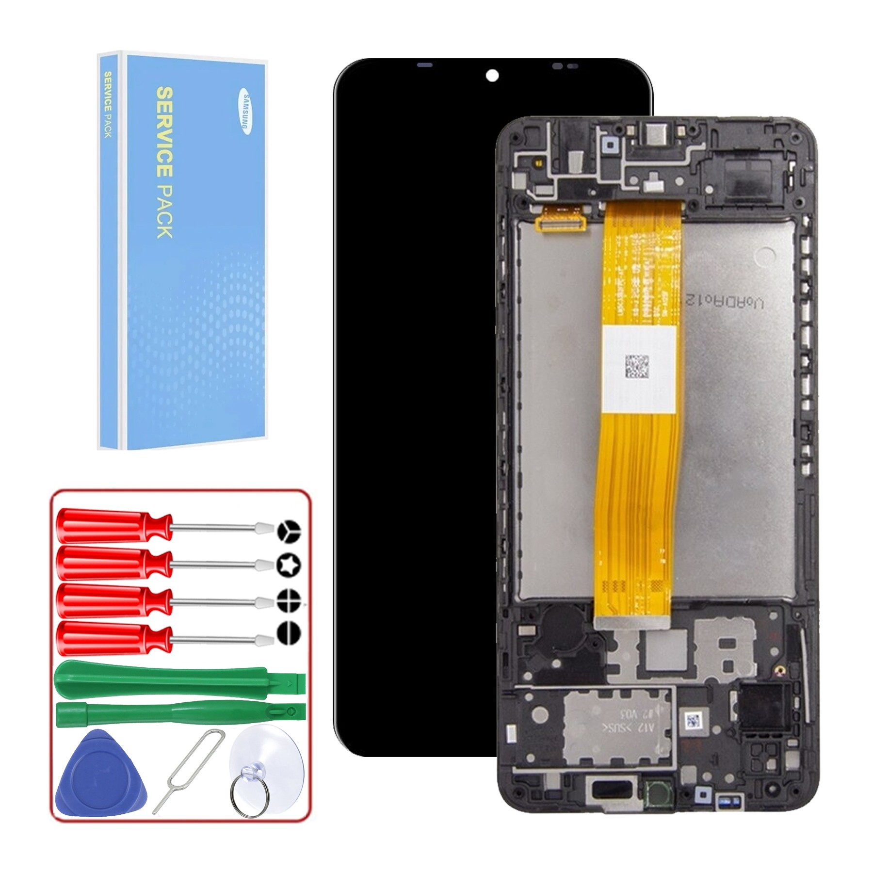 Pantalla Original Service Pack para Samsung Galaxy A12 Nacho A127F Original