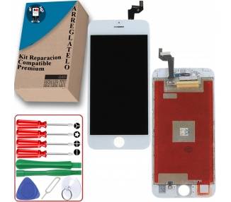 Kit Reparación Pantalla Para iPhone 6S, Completa con Marco, Blanca