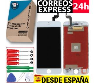 Kit Reparación Pantalla Para iPhone 6S, Completa con Marco, Blanca