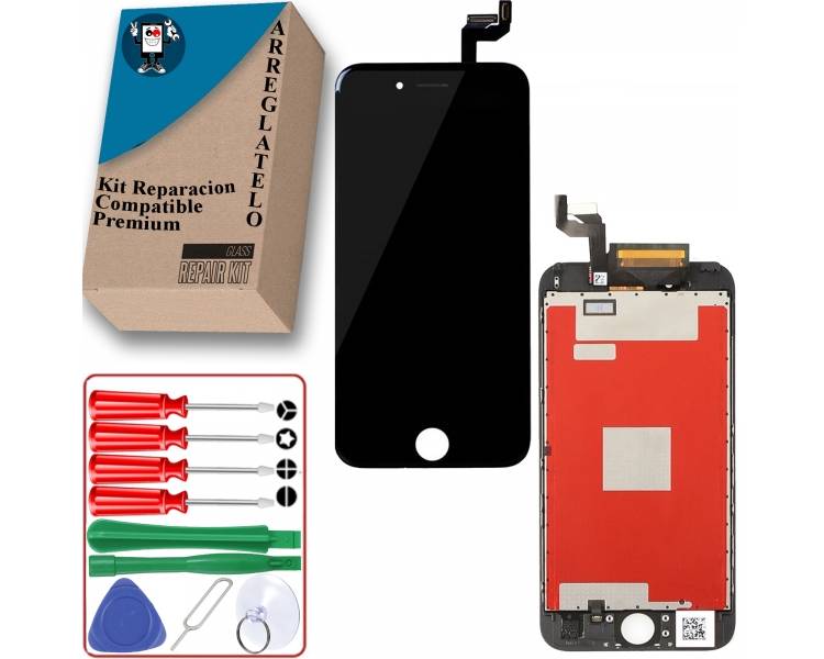 Kit Reparación Pantalla Para iPhone 6S, Completa con Marco, Negra