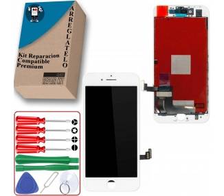 Kit Reparación Pantalla para iPhone 7 Plus 5,5" Completa con Marco Blanca