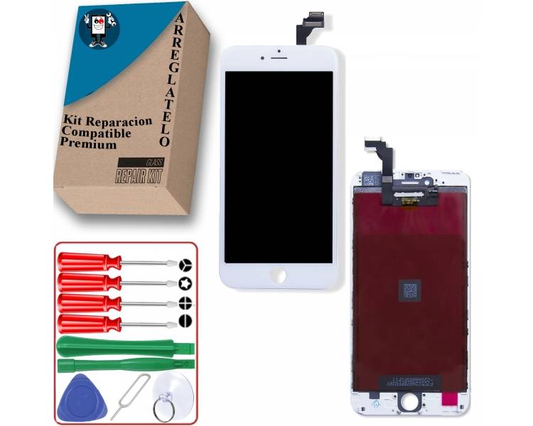Kit Reparación Pantalla Para iPhone 6 Plus, Blanca, OEM