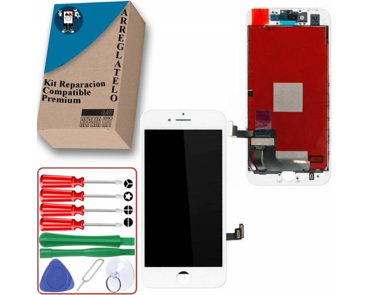 Kit Reparación Pantalla Para iPhone 7 Plus, Blanca, OEM