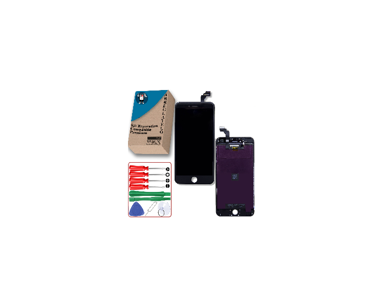 Kit Reparación Pantalla para iPhone 6 Plus, OEM, Negra