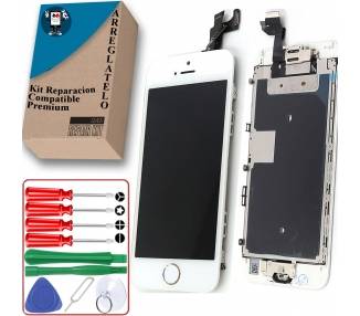 Kit Reparación Pantalla Para iPhone 6S Con Componentes & Boton Home Blanca
