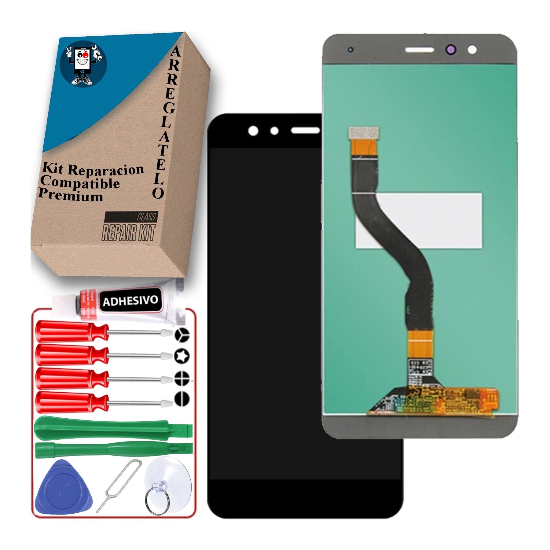 Kit Reparación Pantalla Para Huawei P10 Lite, Negra