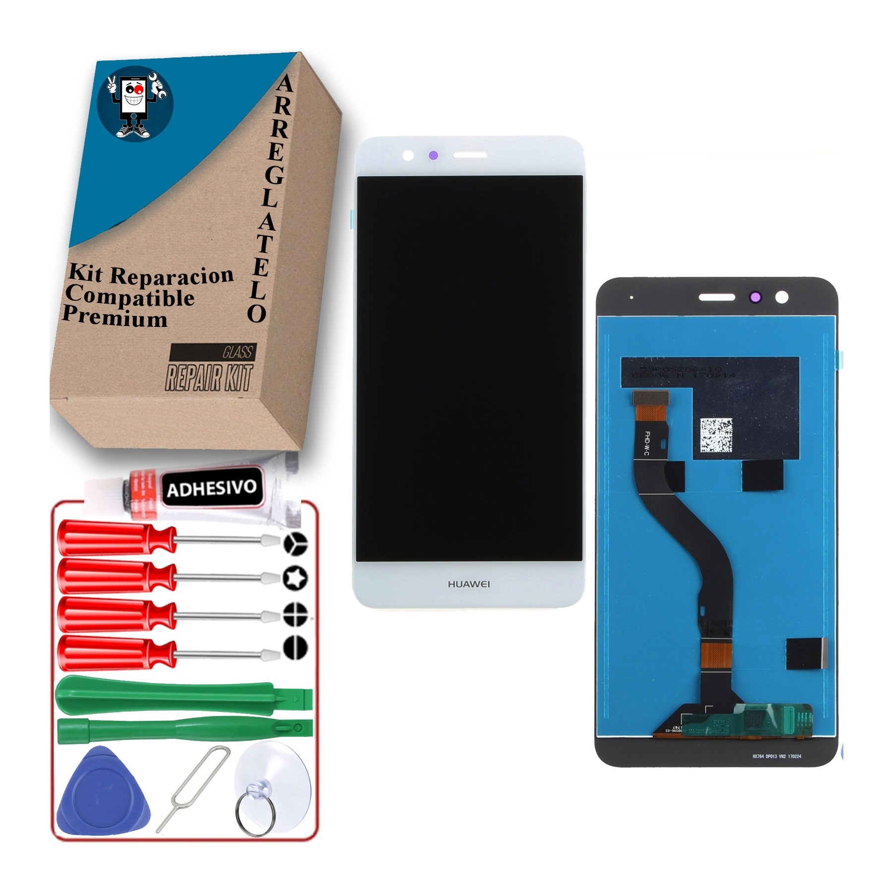 Kit Reparación Pantalla para Huawei P10 Lite Blanca