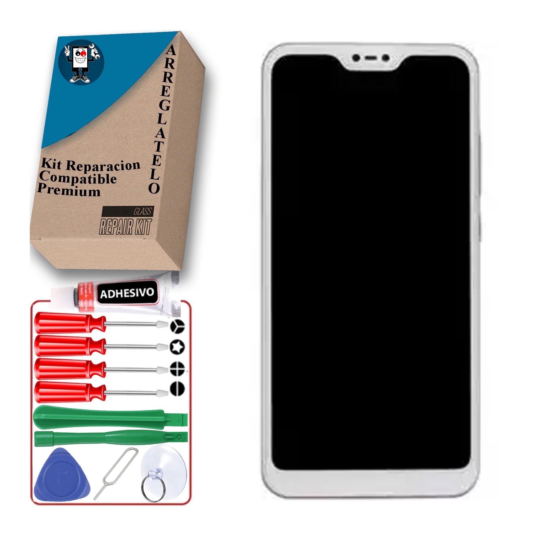 Kit Reparación Pantalla para Xiaomi Redmi Note 6 & 6 Pro Blanca