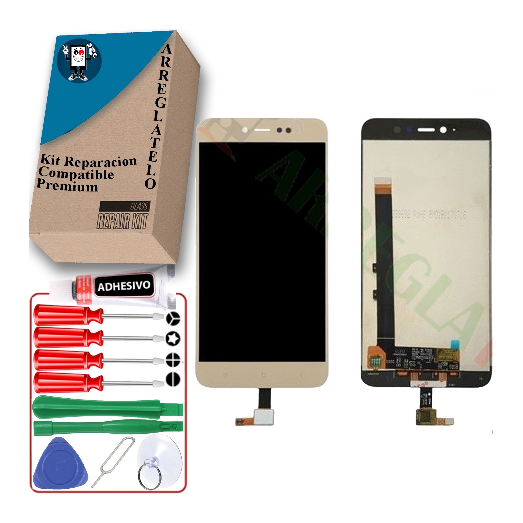 Kit Reparación Pantalla para Xiaomi Redmi Note 5A, 5A Pro Dorada