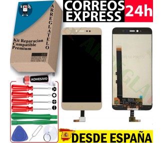 Kit Reparación Pantalla para Xiaomi Redmi Note 5A, 5A Pro Dorada
