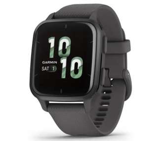 Smartwatch garmin venu sq 2/ notificaciones/ frecuencia cardíaca/ gps/ gris