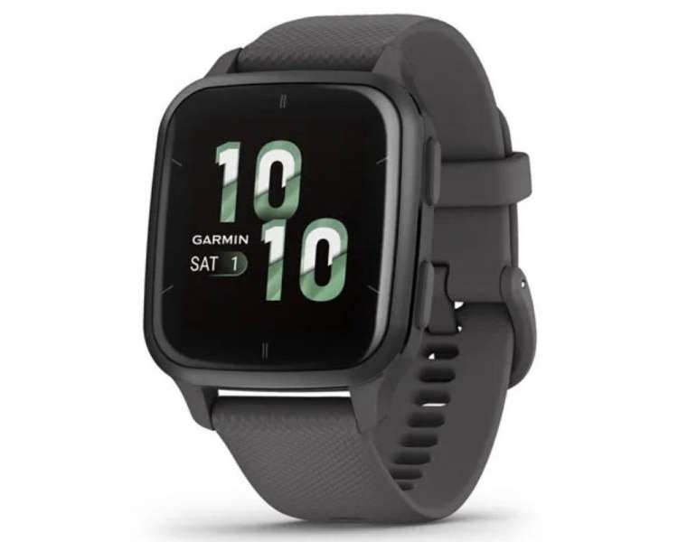Smartwatch garmin venu sq 2/ notificaciones/ frecuencia cardíaca/ gps/ gris