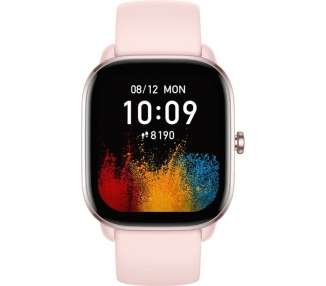 Smartwatch huami amazfit gts 4 mini/ notificaciones/ frecuencia cardíaca/ gps/ rosa flamenco