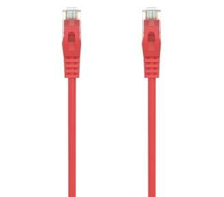 Cable de red rj45 awg24 utp aisens a145-0556 cat.6a/ lszh/ 25cm/ rojo