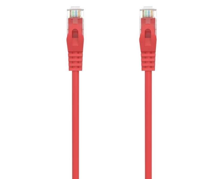 Cable de red rj45 awg24 utp aisens a145-0558 cat.6a/ lszh/ 50cm/ rojo