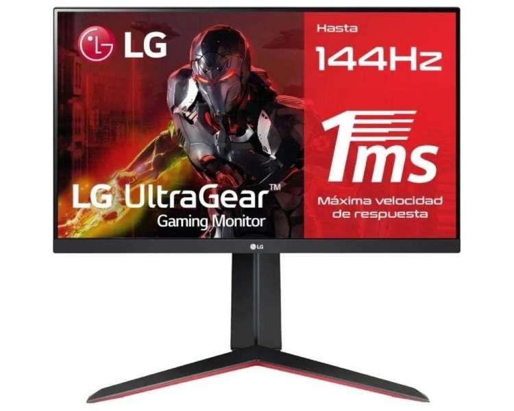 Monitor gaming lg ultragear 24gn650-b v2 24'/ full hd/ 1ms/ 144hz/ ips/ negro