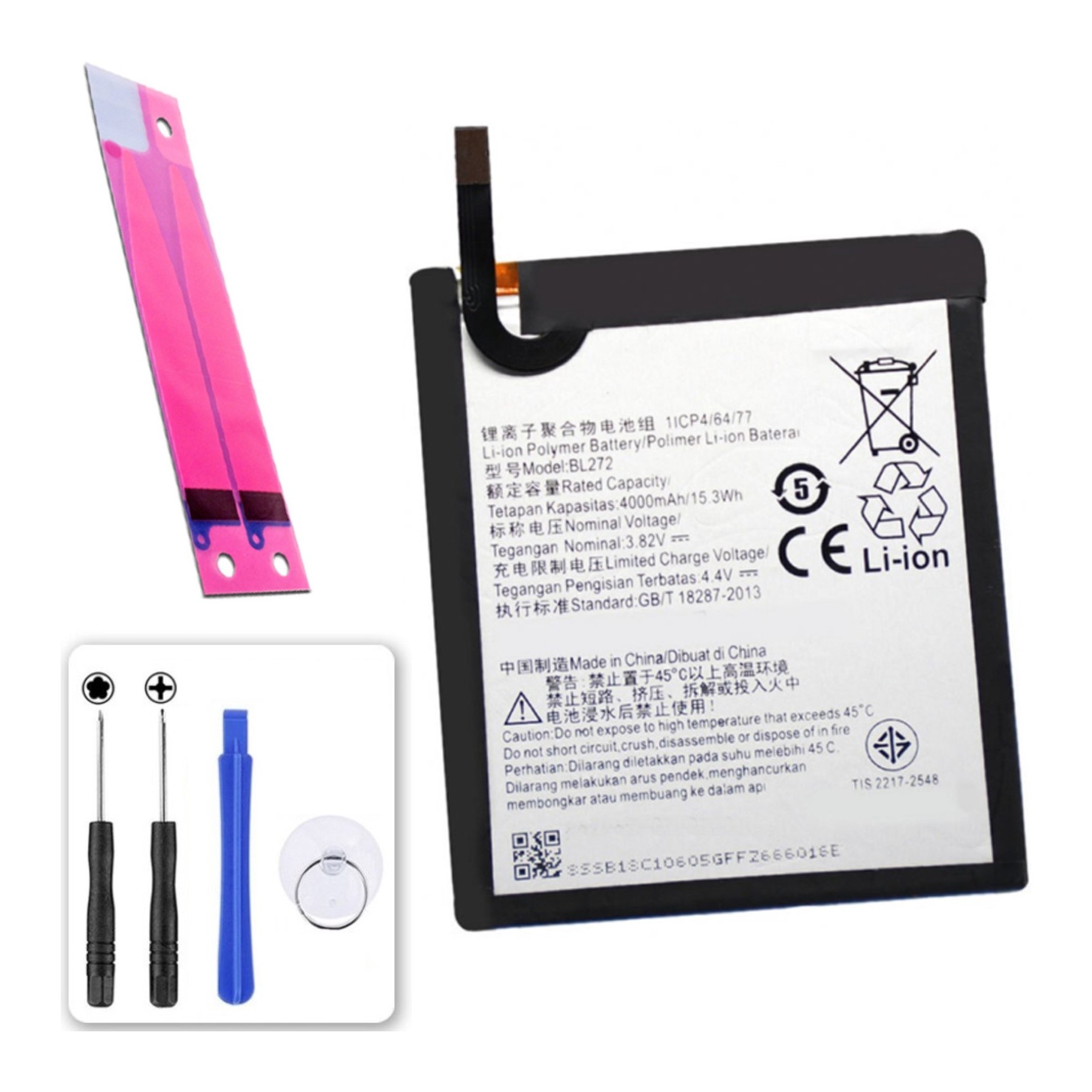 Bateria para Lenovo K6 Power, MPN Original: BL272