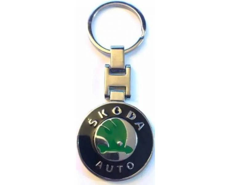 Llavero para Skoda con Logotipo, Emblema, llaveros, Keyring, Keychain