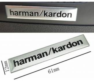 LOGO 3D INSIGNIA PEGATINA Adhesivo Aluminio Harman/Kardon para Altavoz