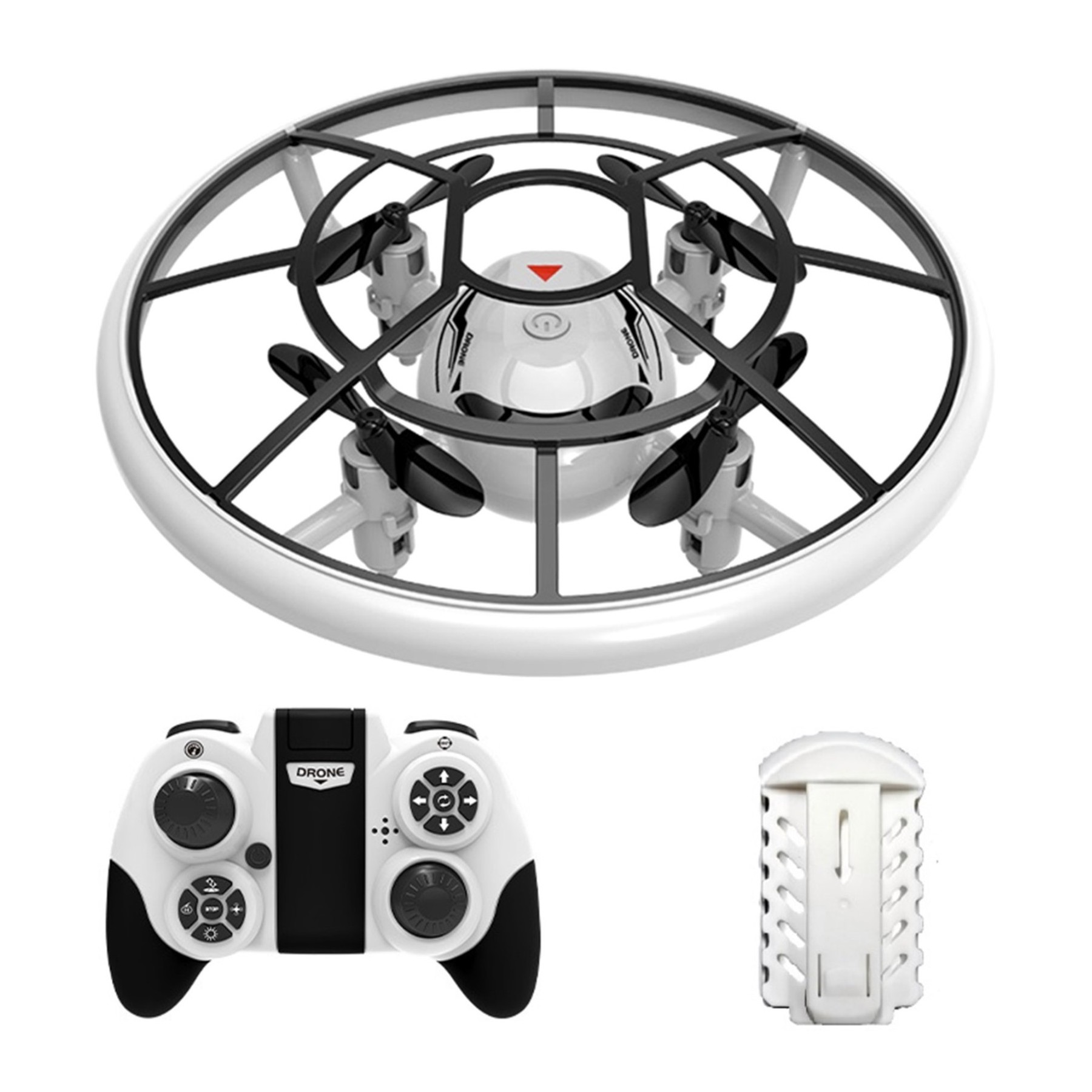 Minidron Redondo con control Remoto, 3D, Con Mantenimiento altitud