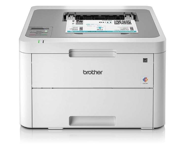 Impresora láser color brother hl-l3210cw wifi/ blanca