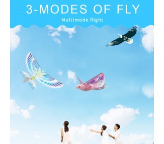 Mini pájaro volador de espuma, avión, avión, 27CM, luz LED, Control remoto