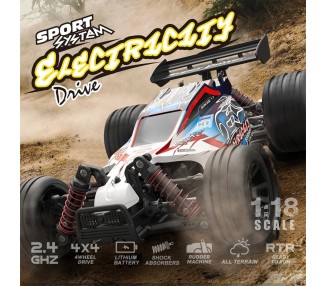 Coche de Carreras a Control Remoto 9306E, 40km/h, 4WD