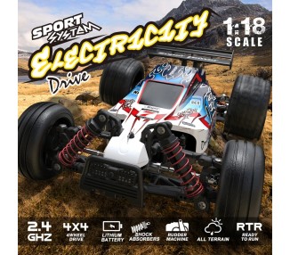 Coche de Carreras a Control Remoto 9306E, 40km/h, 4WD