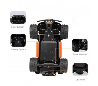 Coche a Control Remoto Todoterreno de alta velocidad, 2WD, KY-1816A