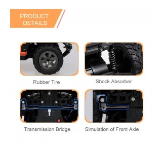 Coche a Control Remoto Todoterreno de alta velocidad, 2WD, KY-1816A