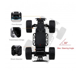Coche teledirigido todoterreno de alta velocidad Ky-2011A 2WD