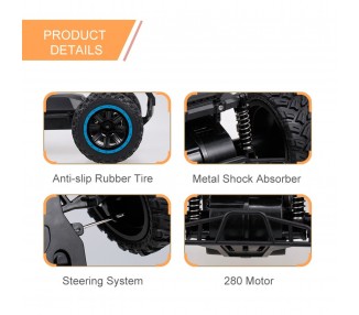 Coche teledirigido todoterreno de alta velocidad Ky-2011A 2WD