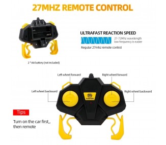 Coche acrobático teledirigido de alta velocidad, doble cara, giratorio