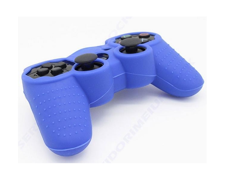 Funda Color Azul Para Mando Consola Sony Playstation Ps3 Dualshock Play 3
