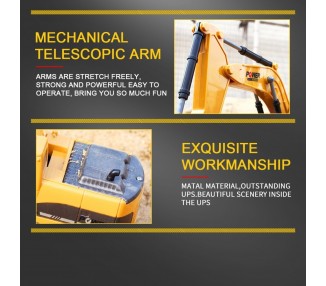 Excavadora Camión Rc Construcción Tractor Con Luces Y Sonidos