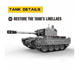 Tanque de bloques de construcción RC, Acero inoxidable, Control Remoto