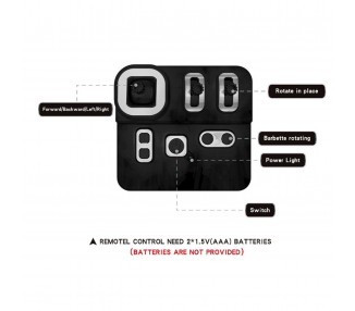 Tanque de bloques de construcción RC, Acero inoxidable, Control Remoto
